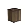 KETER Blumentopf Deco Square Tall Planter Walnuss