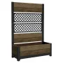 KETER Deco Tulip 110L 2-Rhombus Walnuss Mesh Blumentopf