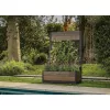 KETER Deco Tulip 110L 2-Rhombus Walnuss Mesh Blumentopf