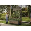 KETER Deco Tulip 110L 2-Rhombus Walnuss Mesh Blumentopf