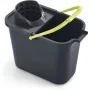 MERY Rechteckiger Abfalleimer 12L mit Druckknopf grau