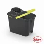 MERY Eimer 14L mit Druckknopf grau