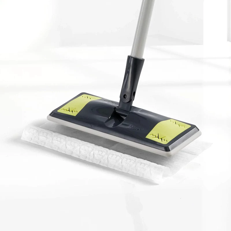 MERY Bodenbürste für Staubaufnahme Dust Mop 25,8x10,5cm mit 10 Tüchern 29,5x21,5cm