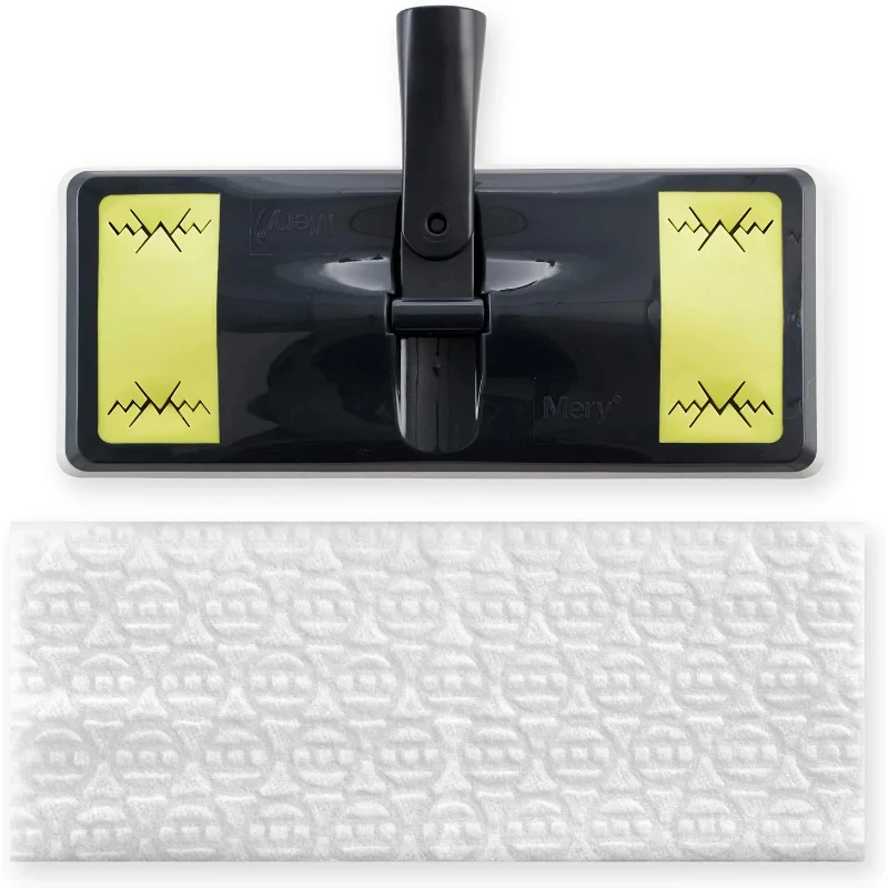 MERY Bodenbürste für Staubaufnahme Dust Mop 25,8x10,5cm mit 10 Tüchern 29,5x21,5cm