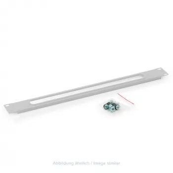 Triton RAC-ZP-X03-A1 19 inch 1U Kabeleinführungsplatte ohne Bürste, Grau