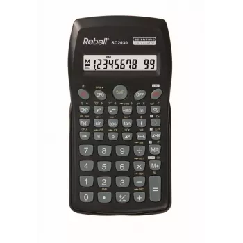 REBELL RE-SC2030 BX wissenschaftlicher Taschenrechner, 240 Funktionen, 2-zeiliges LCD, Schwarz