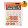 REBELL Halb-Schreibtischrechner RE-SDC912OR BX, 12-stelliges LCD, Dual-Power, Schwarz/Silber