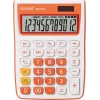 REBELL Halb-Schreibtischrechner RE-SDC912OR BX, 12-stelliges LCD, Dual-Power, Schwarz/Silber
