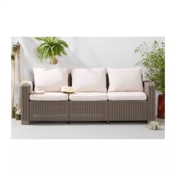 KETER Gartensofa California 3-Sitzer Sofa beige