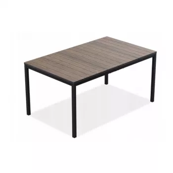 KETER Gartentisch Deco Porto Nova 160 Walnuss/Schwarz