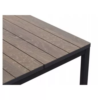 KETER Gartentisch Deco Porto Nova 200 Walnuss/Schwarz