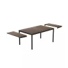 KETER Gartentisch ausziehbar Deco Porto Nova Ausziehbar 200-280 walnuss/schwarz
