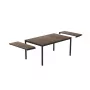 KETER Gartentisch ausziehbar Deco Porto Nova Ausziehbar 200-280 walnuss/schwarz