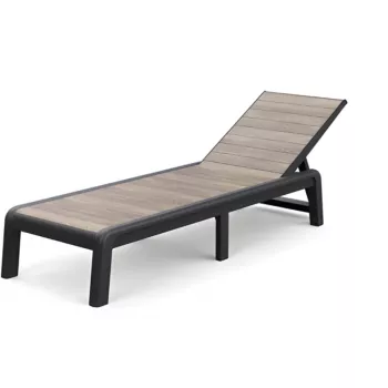 KETER Sonnenliege Deco Porto grau/aschgrau