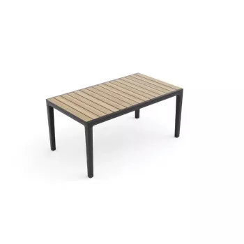 KETER Gartentisch Deco Corale 160 Teak-Optik/Grau