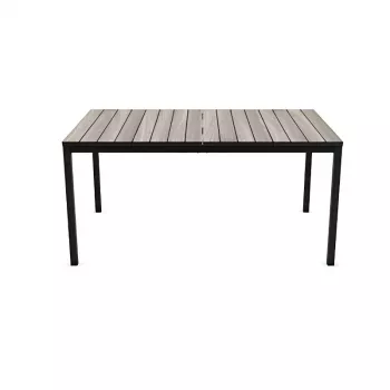 KETER Gartentisch Deco Porto Nova 160 grau/schwarz