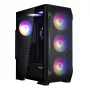 Zalman N7 PLUS V2 ATX Midi-Tower PC-Gehäuse, 7 x 120mm ARGB-Lüfter, gehärtetes Glas, Schwarz