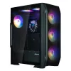 Zalman N7 PLUS V2 ATX Midi-Tower PC-Gehäuse, 7 x 120mm ARGB-Lüfter, gehärtetes Glas, Schwarz