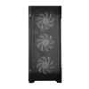 Zalman N7 PLUS V2 ATX Midi-Tower PC-Gehäuse, 7 x 120mm ARGB-Lüfter, gehärtetes Glas, Schwarz