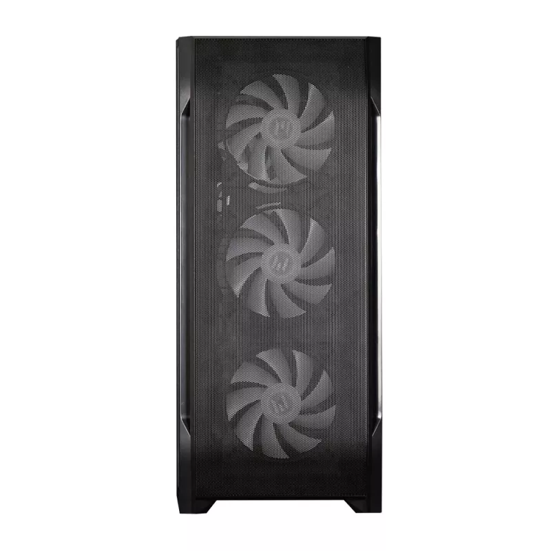 Zalman N7 PLUS V2 ATX Midi-Tower PC-Gehäuse, 7 x 120mm ARGB-Lüfter, gehärtetes Glas, Schwarz
