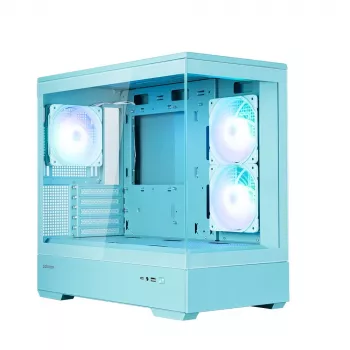 Zalman P30 V2, mATX Mini-Tower PC-Gehäuse, 3 x 120mm ARGB-Lüfter, Minze