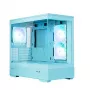 Zalman P30 V2, mATX Mini-Tower PC-Gehäuse, 3 x 120mm ARGB-Lüfter, Minze