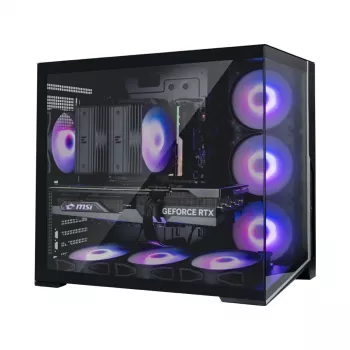 Zalman D40, ATX Mid Tower PC-Gehäuse, 7 x 120mm ARGB-Lüfter, Schwarz