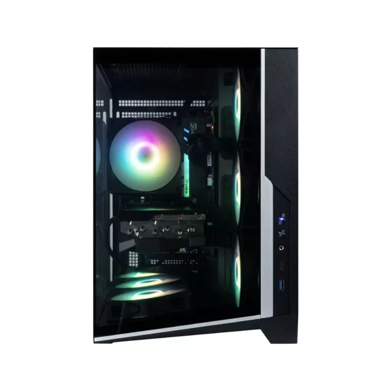 Zalman D40, ATX Mid Tower PC-Gehäuse, 7 x 120mm ARGB-Lüfter, Schwarz