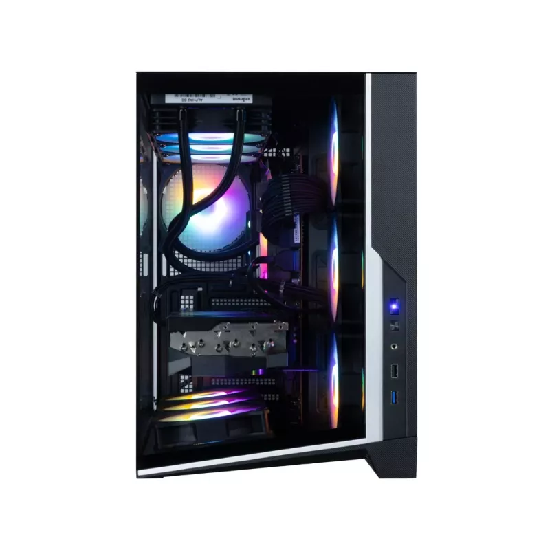 Zalman D40F, ATX Mid Tower PC-Gehäuse, 7 x 120mm FRGB-Lüfter, Schwarz