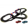 LEAN TOYS Rennstrecke 2 Autos Top Turbo Lichter 7,6 m lang