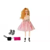 LEAN TOYS Modepuppe, blond 28 cm, Handtasche, High Heels