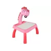 LEAN TOYS Whiteboard Projektor Projektor zum Zeichnenlernen Rosa Dinosaurier