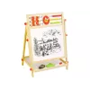 LEAN TOYS Holztablett 2in1 Abakus Kreide Stift