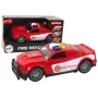 LEAN TOYS Feuerwehrauto 1:14 mit Licht und Sound, Rot