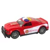 LEAN TOYS Feuerwehrauto 1:14 mit Licht und Sound, Rot