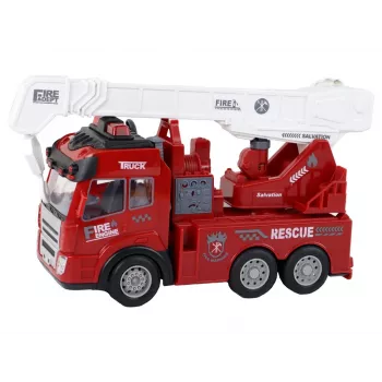 LEAN TOYS Feuerwehr mit Kran Fernsteuerungsmodell