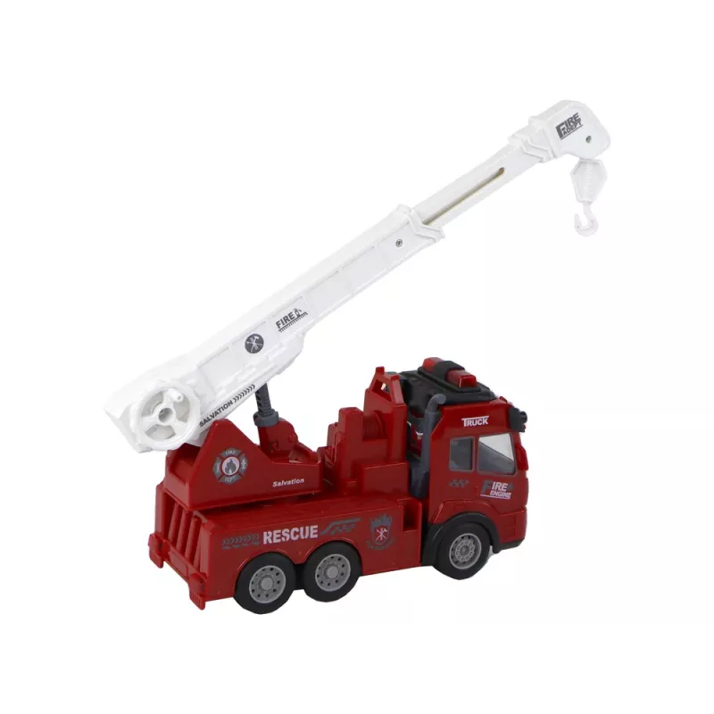 LEAN TOYS Feuerwehr mit Kran Fernsteuerungsmodell