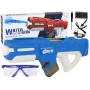 LEAN TOYS Große blaue Wasserpistole 750ml mit Schutzbrille
