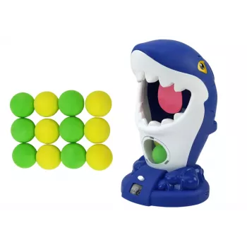 LEAN TOYS Arcade-Spiel Hai Schießball-Pistole