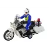 LEAN TOYS Polizei-Motorrad Motor Polizei Geräusche Lichter Polizeiauto