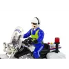 LEAN TOYS Polizei-Motorrad Motor Polizei Geräusche Lichter Polizeiauto