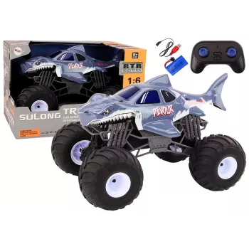 LEAN TOYS Großes ferngesteuertes Off-Road-Auto 2,4G RC 1:6 Shark