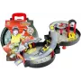 LEAN TOYS Parkhaus Auto Garage Koffer Circle Zweistöckig