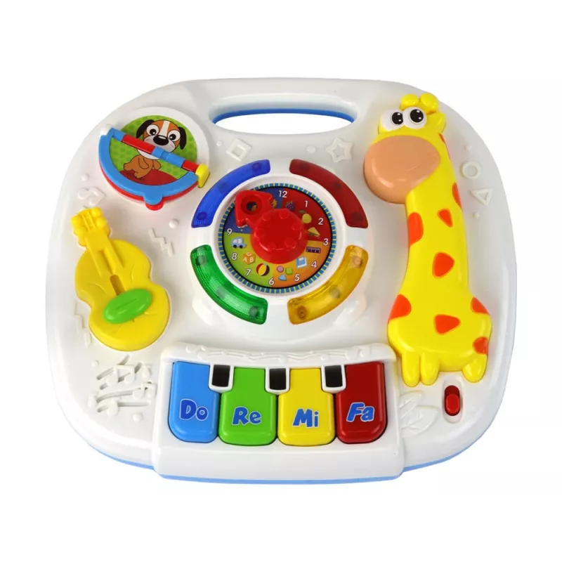 LEAN TOYS Pädagogischer interaktiver 2-in-1 Spieltisch für Kleinkinder