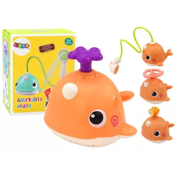 LEAN TOYS Wal-Badespielzeug 3 Tipps Orange