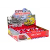 LEAN TOYS Feuerwehrauto 1:32 mit öffnenden Türen, Licht und Sound, Antrieb, Rot