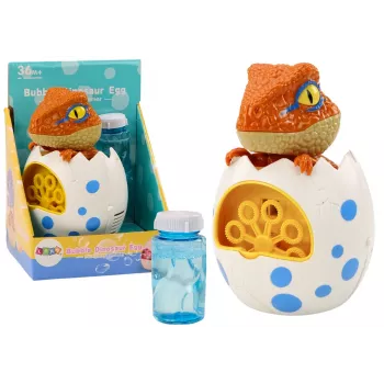 LEAN TOYS Dinosaurier Seifenblasenmaschine im Flüssigen Ei