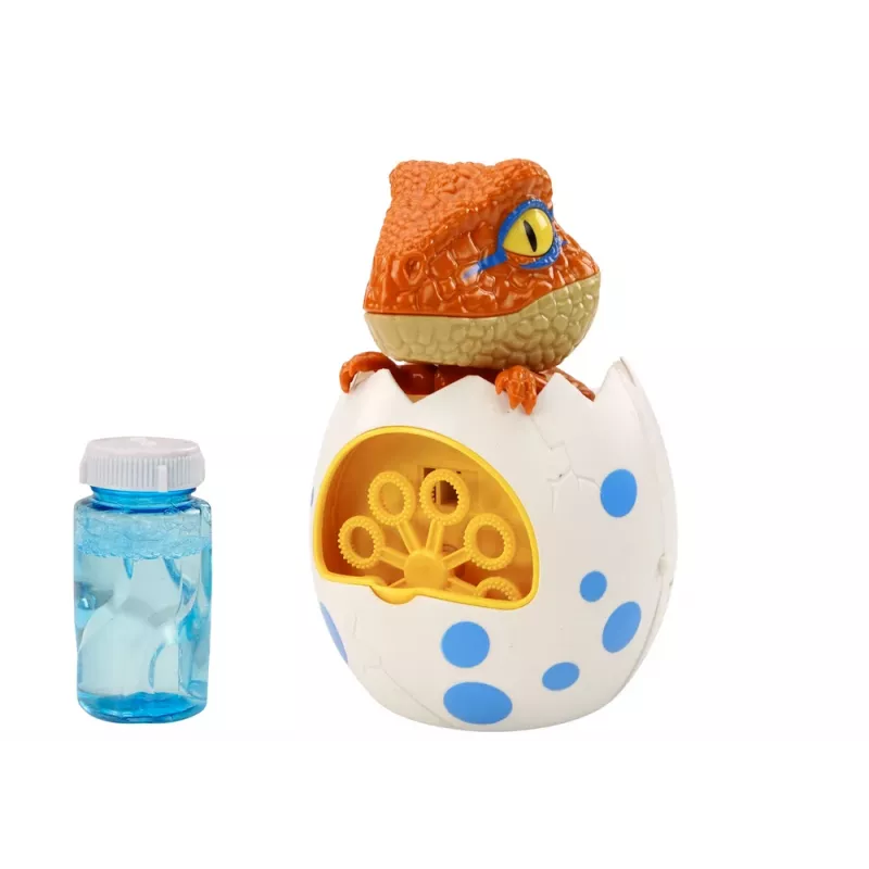 LEAN TOYS Dinosaurier Seifenblasenmaschine im Flüssigen Ei