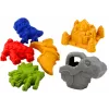 LEAN TOYS Sandeimer-Set mit Dusche, Spachtel, Rechen, Formen, Dinosaurier