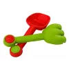 LEAN TOYS Sandeimer-Set mit Dusche, Spachtel, Rechen, Formen, Dinosaurier